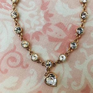Jewelry - White Crystal, Rose Gold Heart Bracelet Jewelry - White Crystal, Rose Gold Heart Bracelet